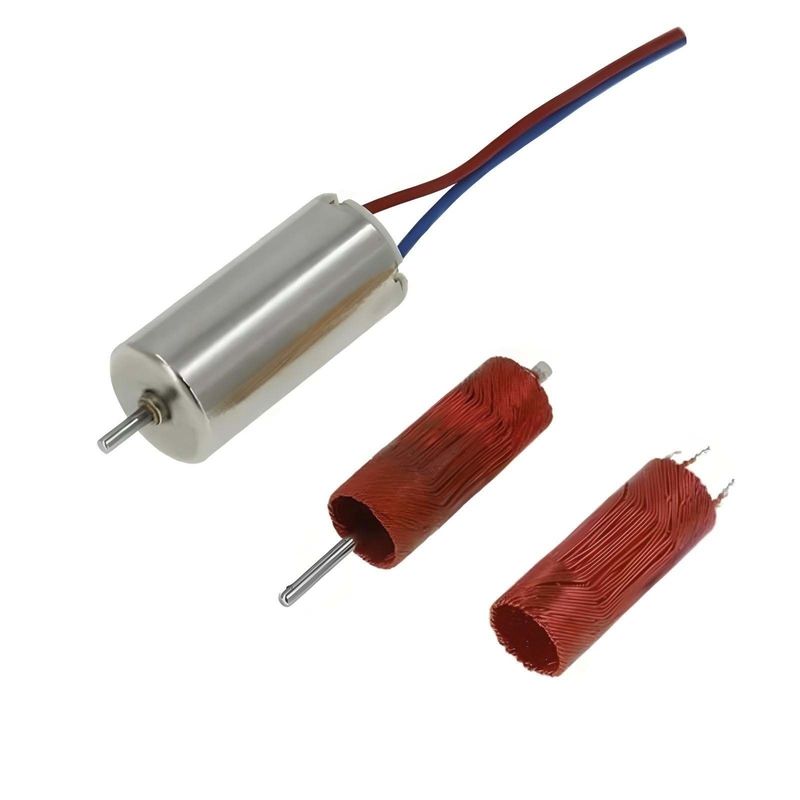 Motore a spazzola ad alta velocità a corrente continua 8 mm 0.3mNm 8620 giri al minuto 2.4V Funzionamento stabile